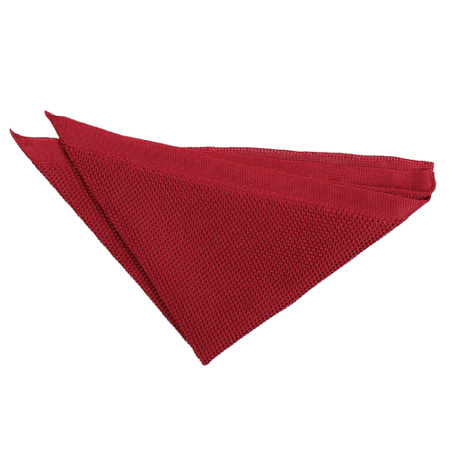 Plain Knitted Handkerchief - Burgundy