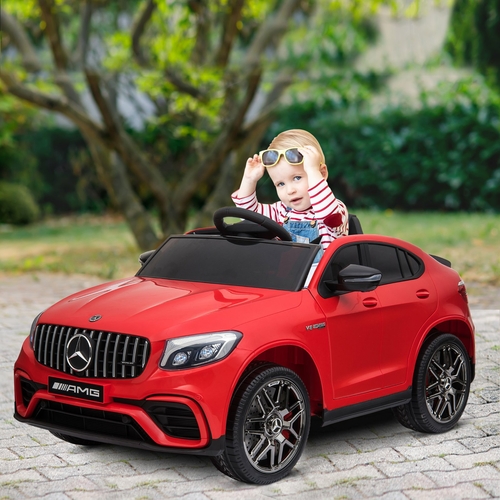 Aosom 12V Mercedes Kids Car Licensed Benz Ride On Car For 3 - 8 Years