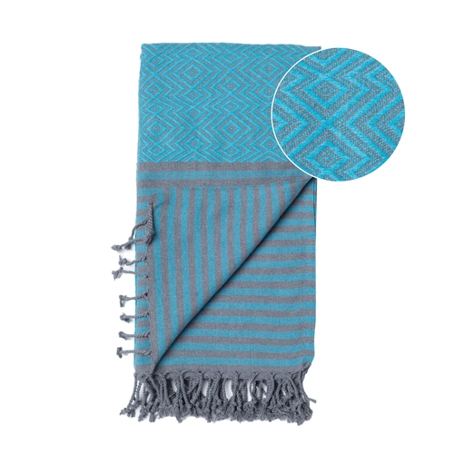 Beach Spa Turkish Hammam Towel Sahara Turquoise