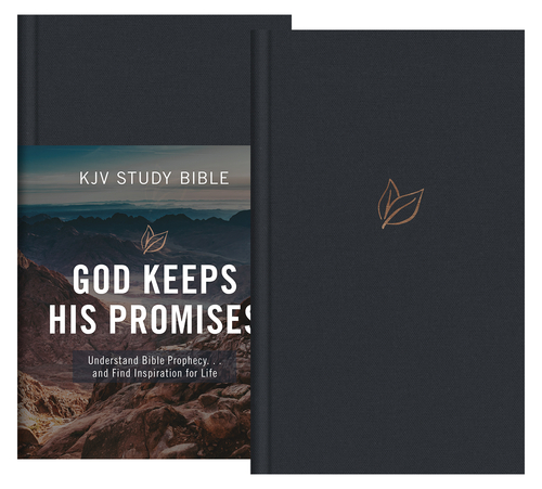  The God Keeps His Promises KJV Study Bible [Slate Leaf] 