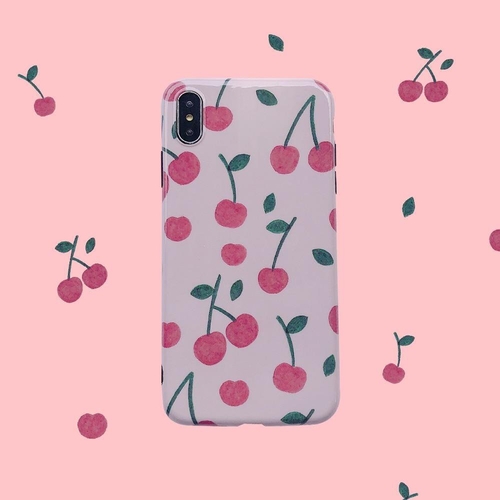 Glossy Pink Cherry Phone Case