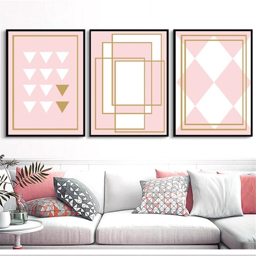 Abstract Line Geometric Posters And