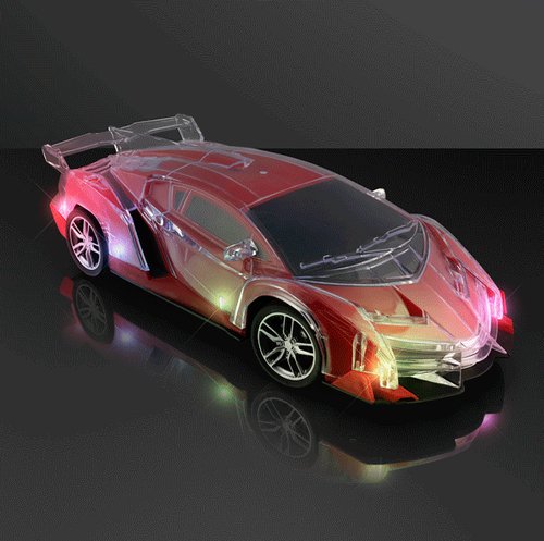 Blinkee MLFRRC Multi Color LED Flashing Red Racing Car with Remote Con