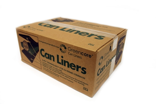 Greencore FG-GCPCR-65 40-44 gal Extra HD Can Liners - Black - 100 per 