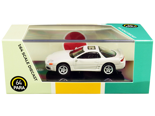 Mitsubishi 3000GT GTO Glacier White Pearl 1/64 Diecast Model Car by