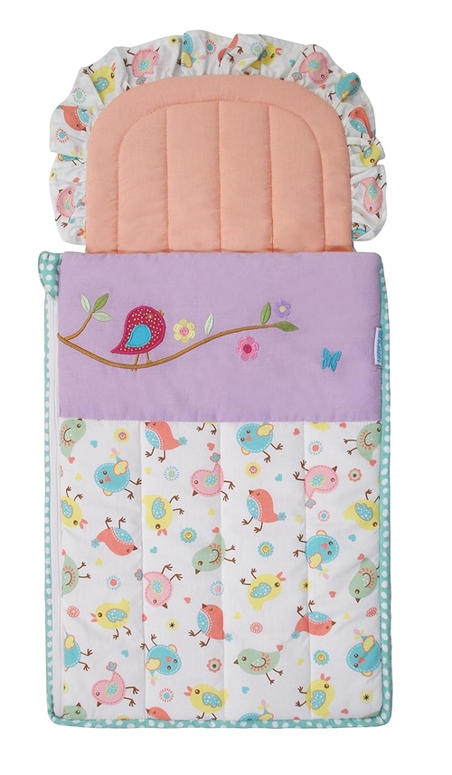 Newborn Cotton Quilted Nest Bag/Sleeping Bag Peach