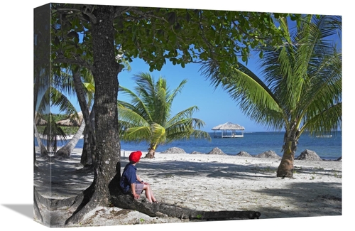 Global Gallery GCS-397015-1216-142 12 x 16 in. Tourist Resting Under P