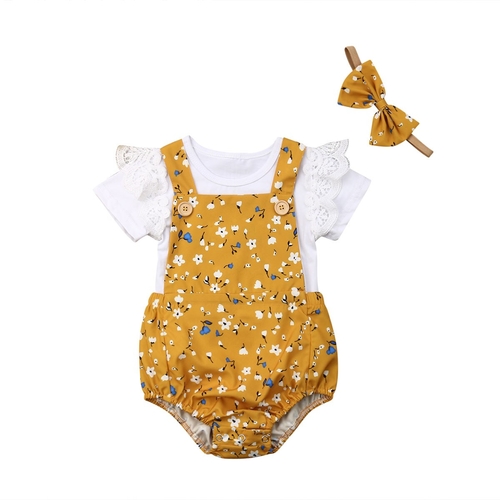 Infant Newborn Baby Girl Summer 2PCS Clothes