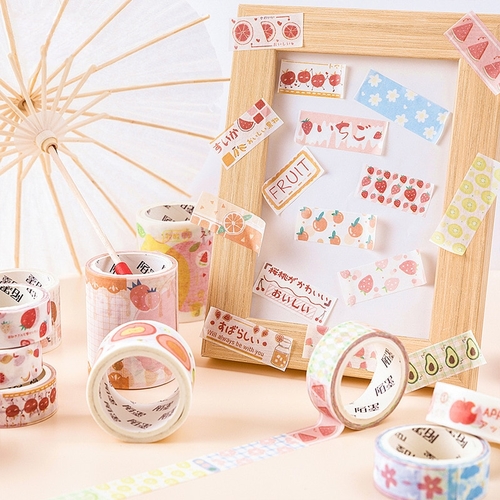 15 50mm*5m Cute Strawberry Peach Washi Tape