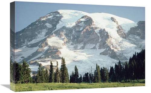 Global Gallery GCS-396139-1624-142 16 x 24 in. Mt Rainier, Cascade