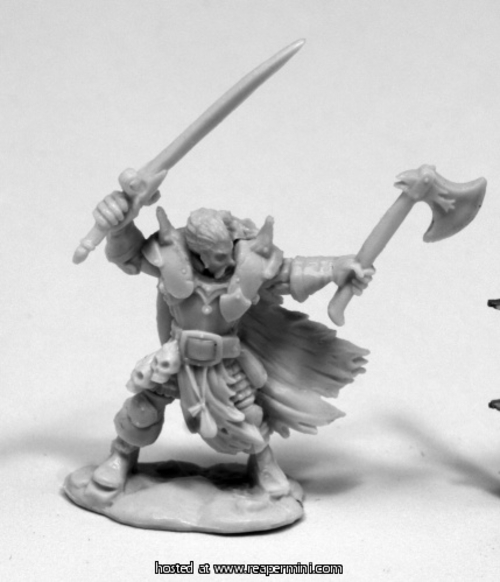 Reaper Miniatures REM77406 25mm Scale Boris Mingla, Evil Warlord -