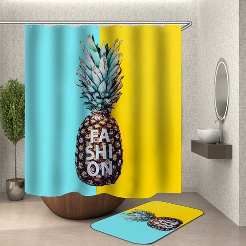 Fashion Pineapple Shower Curtain