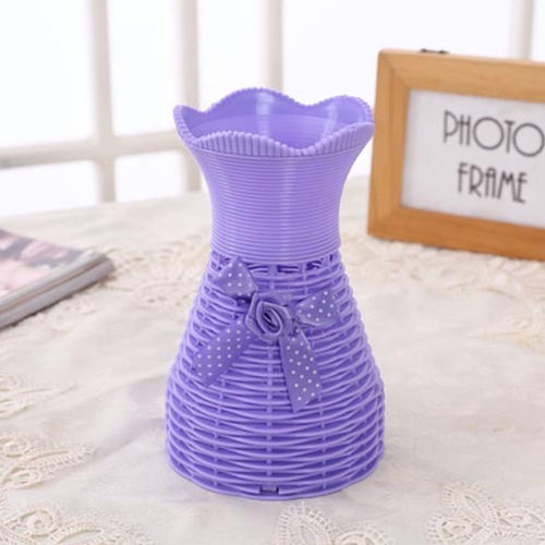 Plastic Purple Vase for home Decor (1 Piece)