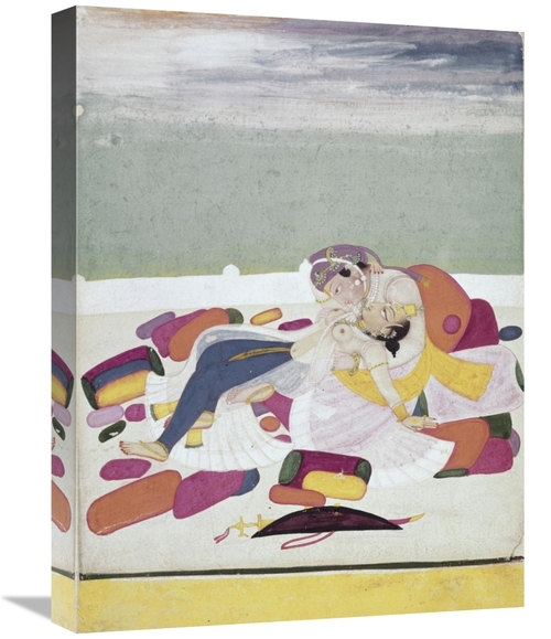 Global Gallery GCS-283001-22-142 22 in. A Kiss at the Court Art Print 