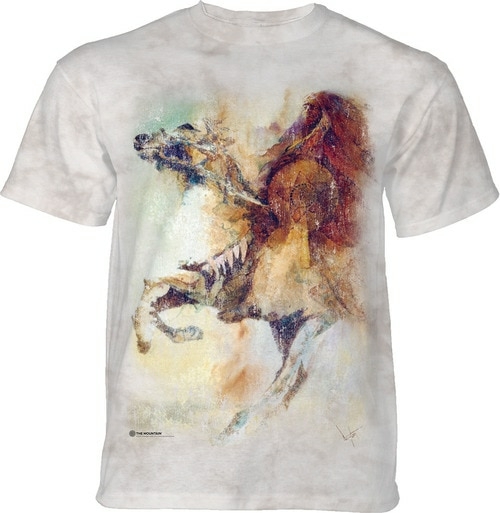 The Mountain 1065776 Grey War Chief Adult Classic Tee - 4XL