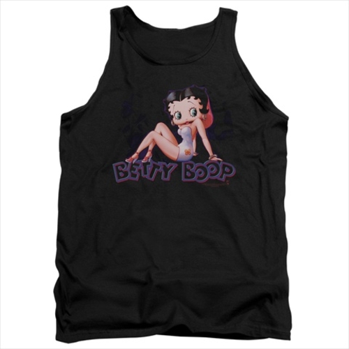 Trevco Boop-Glowing - Adult Tank Top - Black, Extra Large