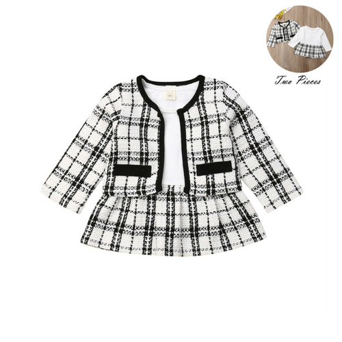 Emmababy Baby Birthday Kids Girl Clothes Plaid