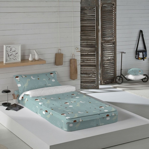 Quilted Zipper Bedding Haciendo el Indio Jurasic Green 90 x 190 cm