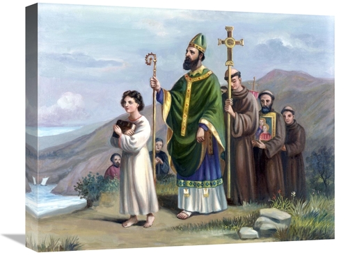 Global Gallery GCS-276731-22-142 22 in. Saint Patrick Journeys to Tara