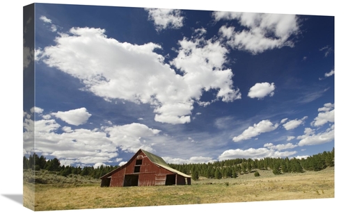 Global Gallery GCS-452596-1624-142 16 x 24 in. Old Red Barn in Pastora