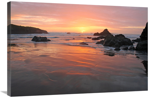 Global Gallery GCS-486643-36-142 36 in. Sunset Beach Art Print - Vic S