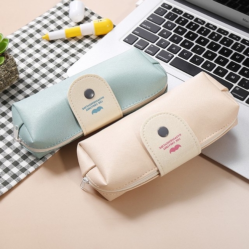 Cute Candy Color Pencil Cases pencil box Pu