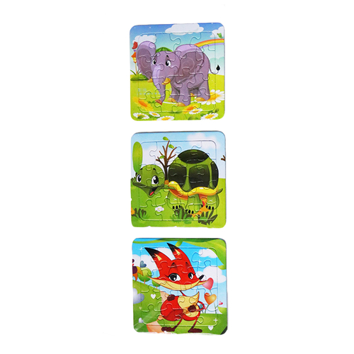 Random 3pcs Kids Cartoon Animal Design PAPER  Game