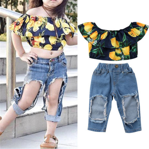 Cool Kids Baby Girls Summer Sets Fashion Girl Off