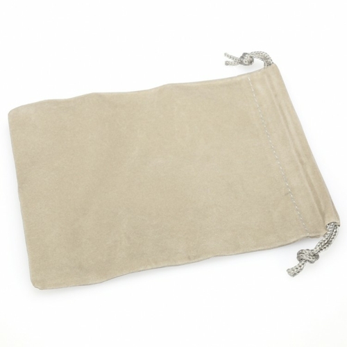 Chessex CHX02371 Suede Cloth Dice Bag, Small - Grey