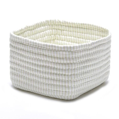 Colonial Mills TZ65A011X008B 11 x 11 x 8 in. Ticking Shelf Storage Bas