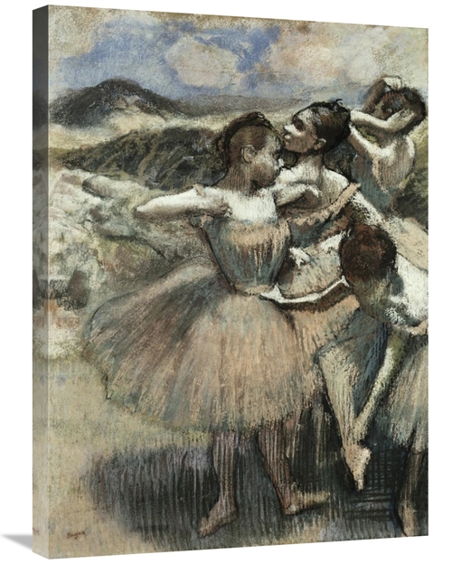 Global Gallery GCS-277314-30-142 30 in. Dancers Art Print - Edgar Dega