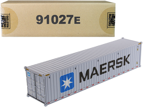40\' Dry Goods Sea Container \MAERSK\" Gray \"Transport Series\" 1/50