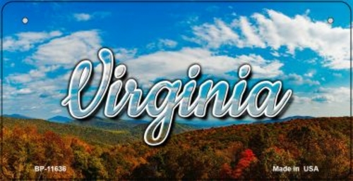 Smart Blonde BP-11636 3 x 6 in. Virginia Mountain Range Novelty Metal 