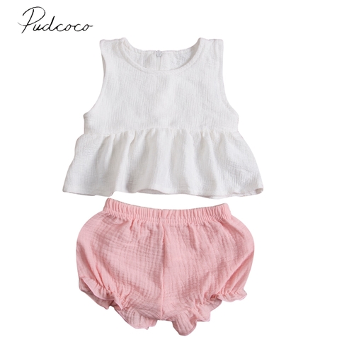 Sweet Solid Kids Toddler Baby Girls Summer