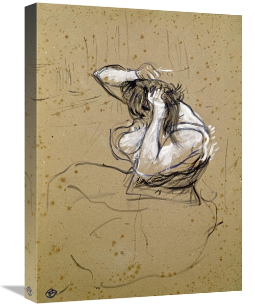 Global Gallery GCS-278181-22-142 22 in. Femme Qui Se Peigne Art Print 