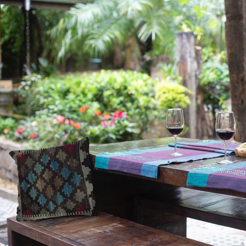 Kilim Cocoa Brown Cushion Cover