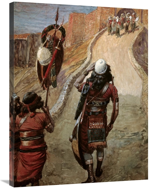 Global Gallery GCS-280353-36-142 36 in. Jepthah Sees His Daughter From