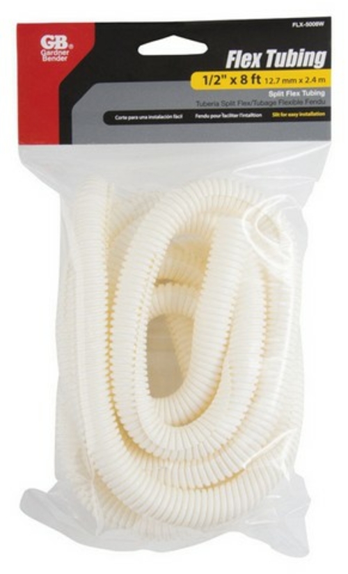 Gardner Bender FLX-5008W White 8 ft. Flex Tubing