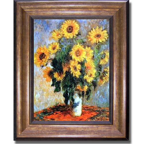 Artistic Home Gallery 1114581BR Sunflowers By Claude Monet Premium Bro