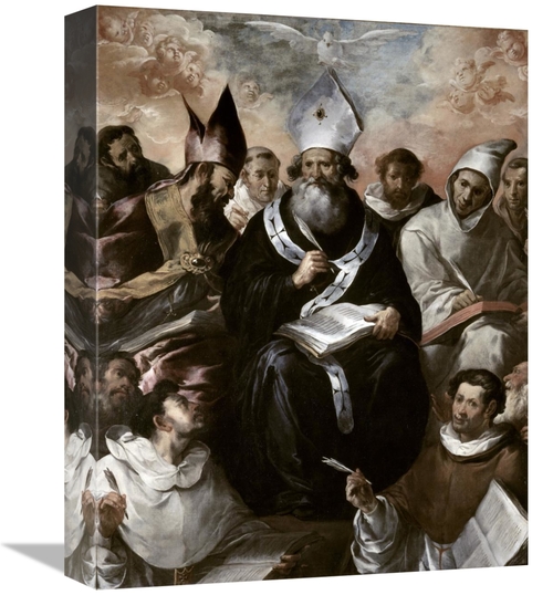 Global Gallery GCS-277959-16-142 16 in. St. Basil Dictating His Doctri