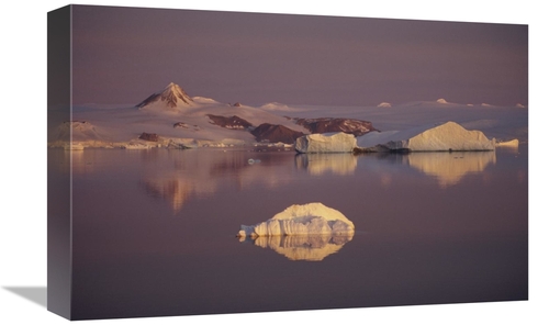 Global Gallery GCS-451224-1218-142 12 x 18 in. Sunrise Over Icebergs&#