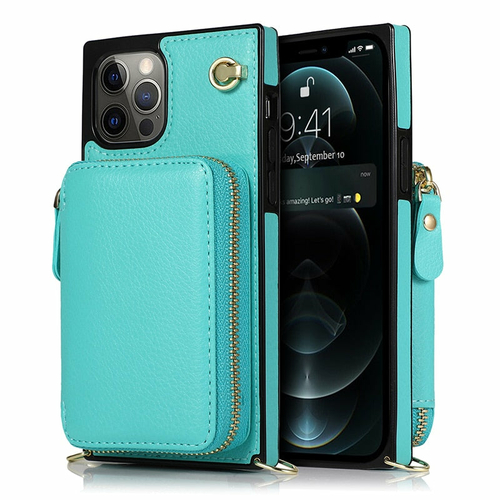 Luma Zipper Wallet Case with Adjustable Crossbody Strap for iphone