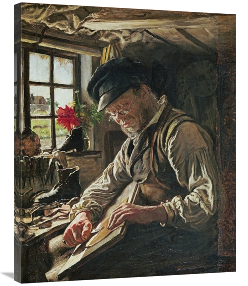Global Gallery GCS-266696-36-142 36 in. A Shoemaker in Arildsleje Art 