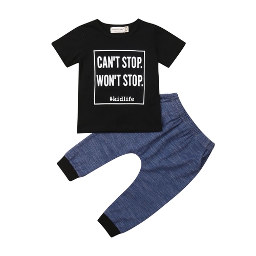 Summer Toddler Kid Baby Boy Clothes T-Shirt