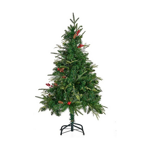 Christmas Tree Red Metal Brown Green Plastic (70 x 70 x 130 cm)