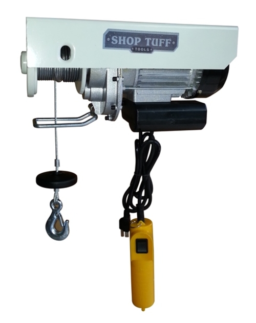 Shop Tuff STF-4488EH Electric Cable Hoist, 6.5 x 9.5 x 16.5 in.