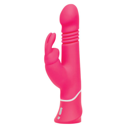 Happy Rabbit Thrusting Rechargeable Silicone Realistic Rabbit Vibrator