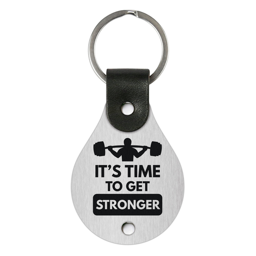 Leather keychain with engraving – It’s time to get stronger