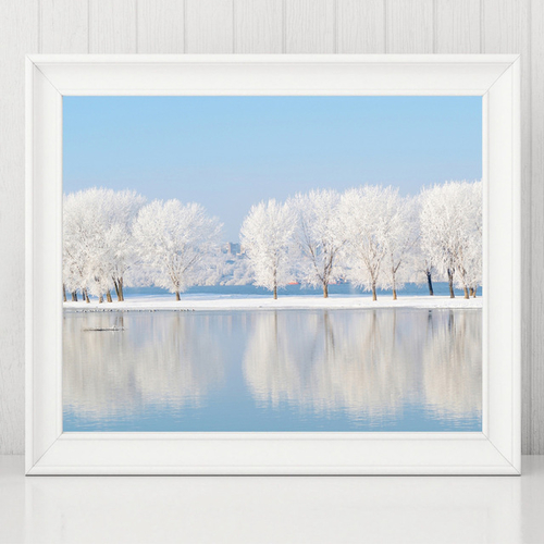 Winter Landscape Canvas Prints Wall Art Picture