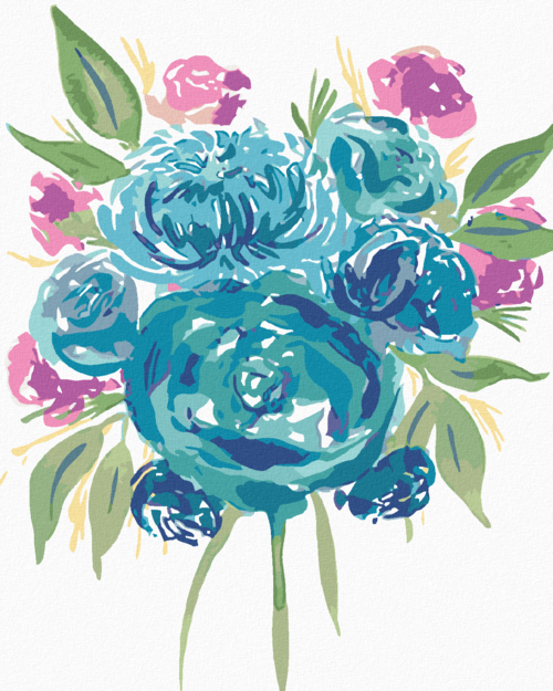 Paint by Numbers - BLUE ROSES (ALEXANDRIA GILBERT)